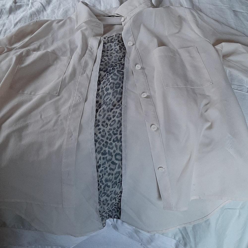 Papaya button up shirt